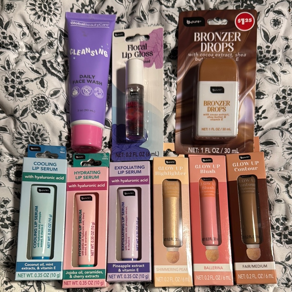 Bronzer Drops/lip serums/Glo up bundle